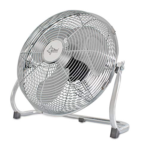 SUNTEC Bodenventilator CoolBreeze 3500 BV - Leise 35 cm, 50 Watt | Boden Ventilator 3 Stufen, Tragbar | Fan Kühlung Windmaschine Metall Chrom | Perfekt für Schlafzimmer, Büro, Wohnung, Balkon von Suntec Wellness