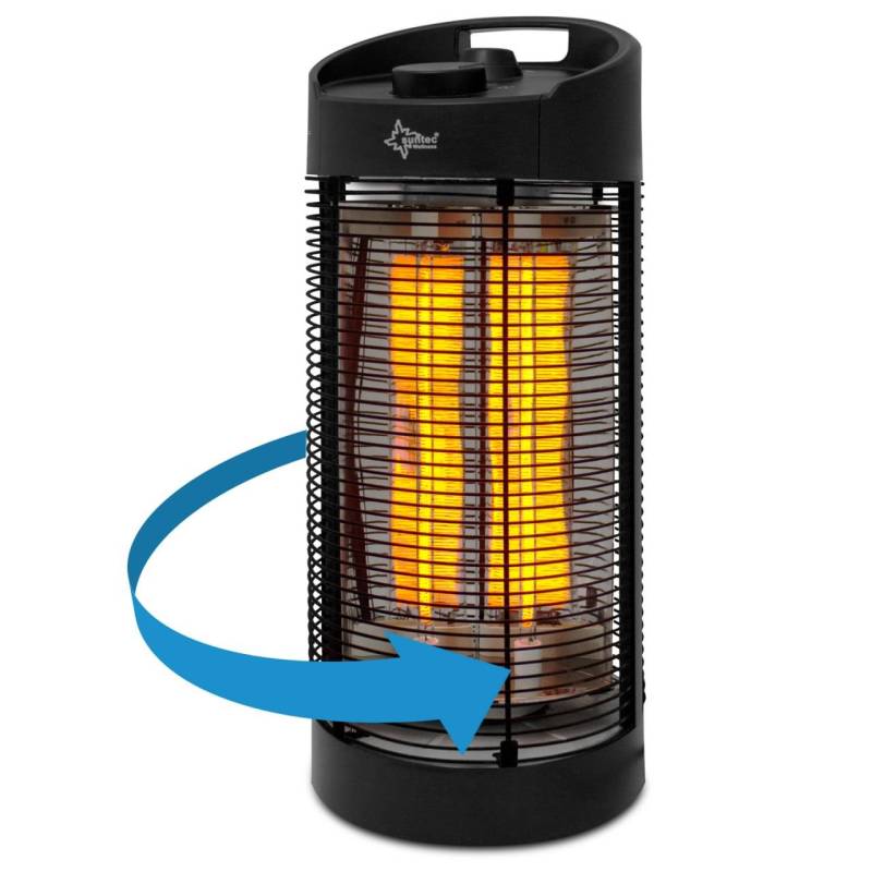Suntec Infrarot Stand-/Tischstrahler Heat Ray Carbon Tower 1200 OSC schwarz von Suntec