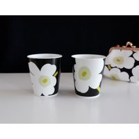 1 Stück Marimekko Unikko Mohnblumen Kaffee Becher Tasse 2.5Dl Ohne Henkel, Porzellan Trinkbecher 1 Stück Marimekko Unikko Mohnblumen Kaffee Becher Tasse 2.5Dl Ohne Henkel, Porzellan Trinkbecher von Suntori