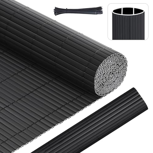 Sunula PVC Sichtschutzmatte Balkon Sichtschutz 140x400cm Doppelte Verstärkung Sichtschutzzaun Ohne Bohren mit Kabelbindern, Wasserdicht Windschutz Balkonabdeckung für Garten Terrasse, Anthrazit Sunula PVC Sichtschutzmatte Balkon Sichtschutz 140x400cm Doppelte Verstärkung Sichtschutzzaun Ohne Bohren mit Kabelbindern, Wasserdicht Windschutz Balkonabdeckung für Garten Terrasse, Anthrazit von Sunula