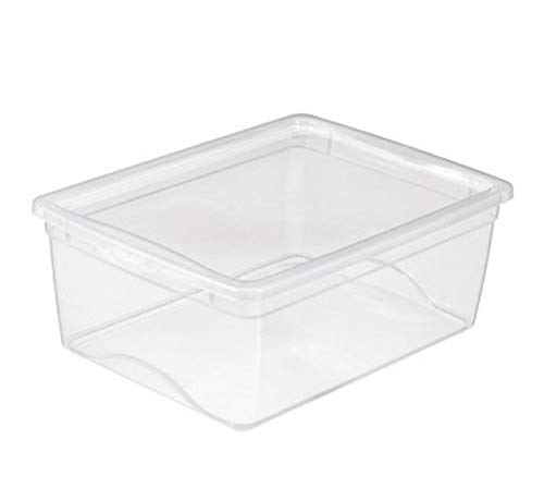 3 x SUNWARE Omega Clearbox mit Deckel - 18 Liter - 410 x 332 x 171 mm - transparent von SUNWARE perfectly organised