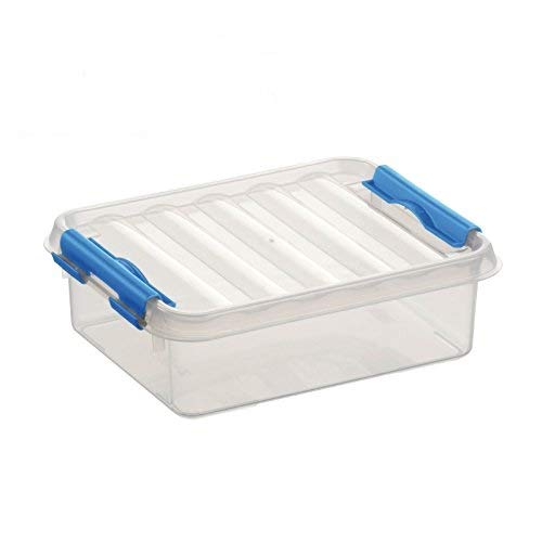 6x SUNWARE Q-Line Box - 1 Liter - 200 x 150 x 60mm - transparent/blau 6x SUNWARE Q-Line Box - 1 Liter - 200 x 150 x 60mm - transparent/blau von SUNWARE perfectly organised