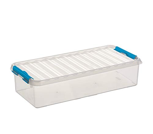 Sunware 6X Q-Line Box - 6,5 Liter - 485 x 190 x 105 mm - transparent/blau von Sunware