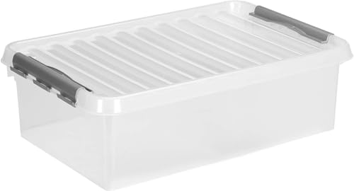 Q-line Aufbewahrungsbox 32L transparent Metall von SUNWARE perfectly organised