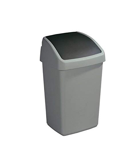 SUNWARE Delta eckiger Mülleimer mit Schwingdeckel - 25 L - 32 x 28 x 53,5 cm - anthrazit/schwarz SUNWARE Delta eckiger Mülleimer mit Schwingdeckel - 25 L - 32 x 28 x 53,5 cm - anthrazit/schwarz von SUNWARE perfectly organised