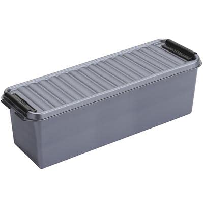 SUNWARE Q-Line Box - 1,3 Liter - 270 x 84 x 90 mm - Silber/schwarz von SUNWARE perfectly organised