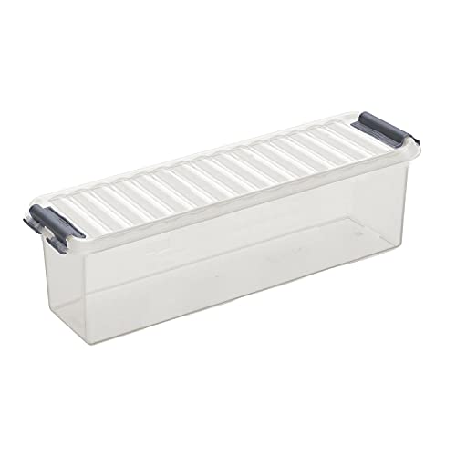 Sunware Q-Line Aufbewahrungsbox, transparent, Metallic, Einheitsgröße von Sunware