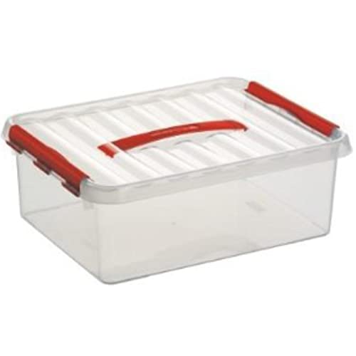 Sunware Q-Line Aufbewahrungsbox, transparent rot, 12 Liter von SUNWARE perfectly organised