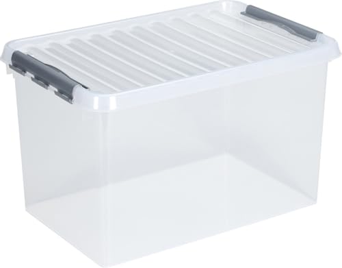 Sunware Q-Line Aufbewahrungsbox 62 Liter transparent metallic von SUNWARE perfectly organised