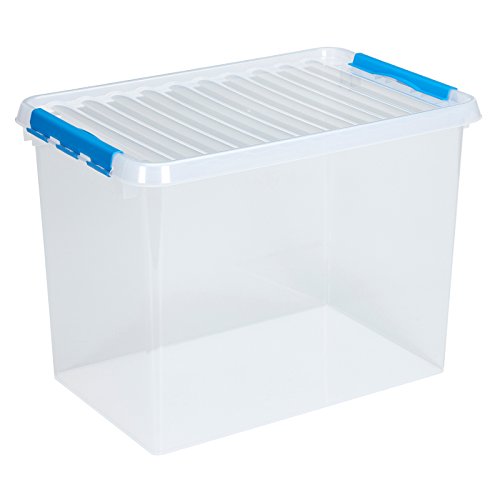 Sunware Q-Line Box - 72 Liter - transparent/blau von Sunware