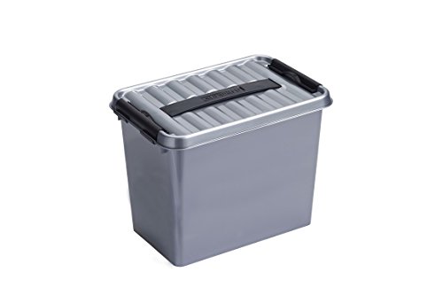 Sunware Q-Line Box - 9,0 Liter - 300 x 200 x 220mm - Silber/schwarz von SUNWARE perfectly organised