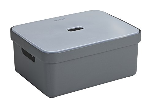 SUNWARE Sigma Flex Box 24 Liter mit Deckel - anthrazit/transparent von Sunware