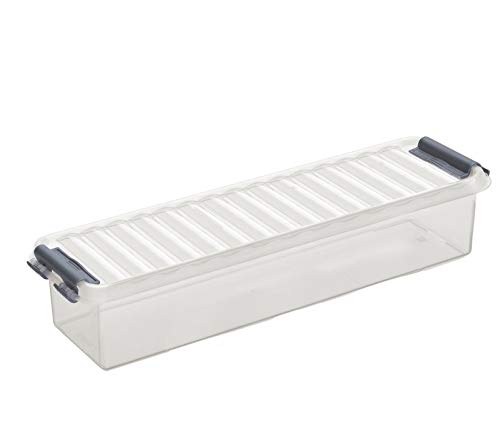 Sunware 6X Q-Line Box - 0,9 Liter - 270 x 84 x 60mm - transparent/grau von SUNWARE perfectly organised