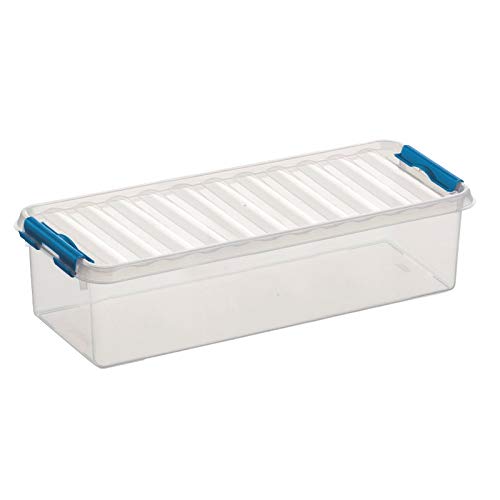 Sunware 6X Q-Line Box - 3,5 Liter - 385 x 140 x 92 mm - transparent/blau von Sunware