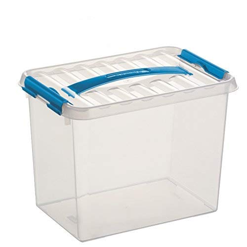 Sunware 6X Q-Line Box - 9 Liter - 300 x 200 x 220mm - transparent/blau von Sunware