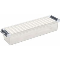 Aufbewahrungsbox Q-Line 0,9L transparent 27 x 8,4 x 6,1 cm Boxen, Körbchen & Kisten - Sunware von Sunware