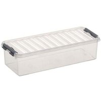 Aufbewahrungsbox Q-Line 3,5L transparent 38,5 x 14,1 x 9,3 cm Boxen, Körbchen & Kisten - Sunware von Sunware