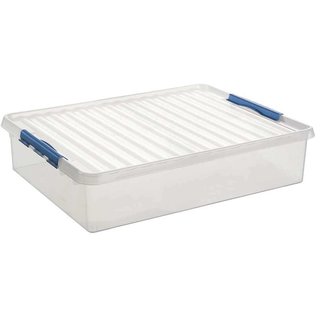 Sunware Aufbewahrungsbox Q-line 60L transparent blau 80 x 50 x 18 cm Sunware Aufbewahrungsbox Q-line 60L transparent blau 80 x 50 x 18 cm von Sunware