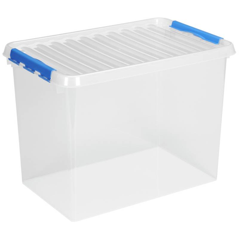 Sunware Aufbewahrungsbox Q-line 72L transparent blau 60 x 40 x 42 cm von Sunware