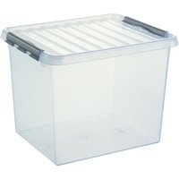 Sunware Kunststoff-Box Q-Line 52 l mit Deckel transparent Aufbewahrungsbox Kiste von Sunware