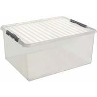 Kunststoff-Box Q-Line 120l mit Deckel transparent Aufbewahrungsbox Box - Sunware von Sunware