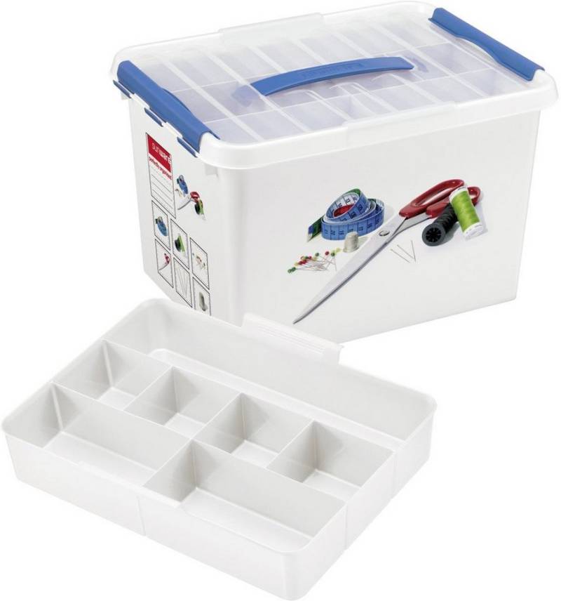 Sunware Aufbewahrungsbox Sunware Nähbox Q-Line inklusive Deckel 22L 40 x 30 von Sunware