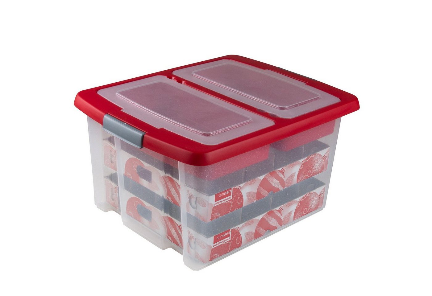 Sunware Aufbewahrungsbox Weihnachtskugelbox NESTA 32 Trays für 32 Kugeln Aufbewahrungsbox Kiste Sunware Aufbewahrungsbox Weihnachtskugelbox NESTA 32 Trays für 32 Kugeln Aufbewahrungsbox Kiste von Sunware