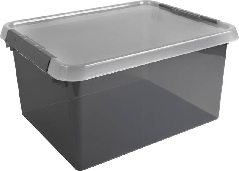 Sunware Aufbewahrungsbox mit Deckel Comfort Line 36 L rauchig transparent von Sunware