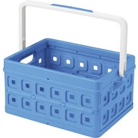 Klappbox Square 24 l blau Einkaufsbox Einkaufskorb mit Griff - Sunware von Sunware