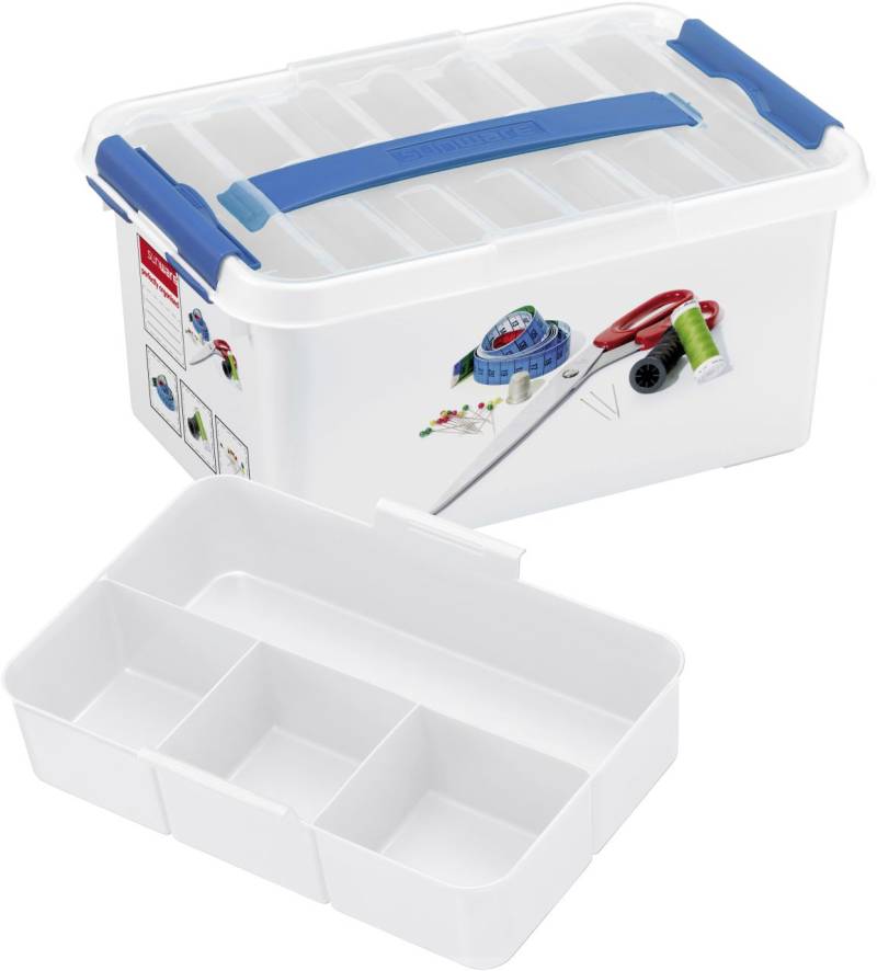 Sunware Nähbox Q-Line inklusive Deckel 6L 30 x 20 x 14 cm von Sunware