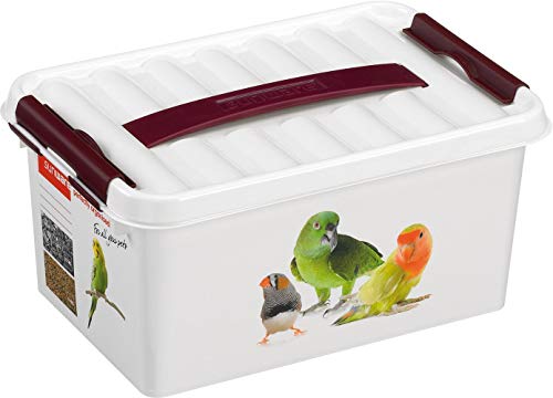 Sunware Q-Line Pet Decor Box, weiß Bordeaux, 6 Liter von Sunware