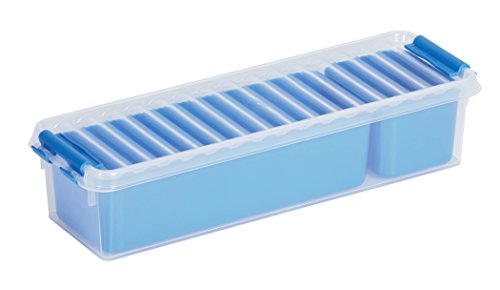 Sunware Q-Line Mixed Box mit 2 Körben, transparent/blau, Einheitsgröße von SUNWARE perfectly organised