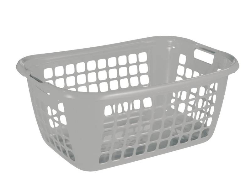 Sunware Wäschekorb Sunware Wäschekorb Basic 79L silber 65 x 45 x 27 von Sunware