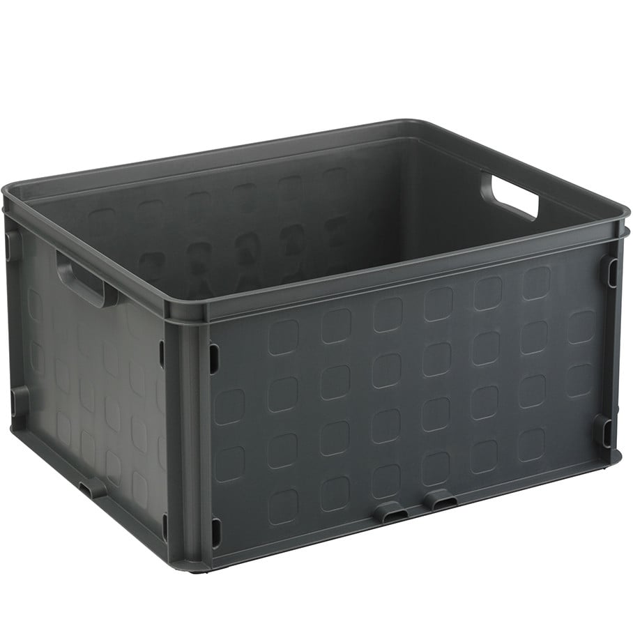 Sunware geschlossene Aufbewahrungsbox Square 52L anthrazit 50 x 40 x 26 cm von Sunware