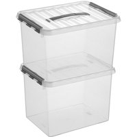 sunware Aufbewahrungsboxen Helit Box 22 L Q-Line 22,0 l - 40,0 x 30,0 x 26,0 cm transparent von Sunware