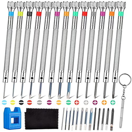 29 Stück Feinmechaniker Schraubendreher Set,Uhrmacherwerkzeug,Micro Elektroniker Schraubendrehersatz,Schraubenausdreher,Torx Schraubendreher Set für Phone,Pad,Computer, Brille, Uhren 29 Stück Feinmechaniker Schraubendreher Set,Uhrmacherwerkzeug,Micro Elektroniker Schraubendrehersatz,Schraubenausdreher,Torx Schraubendreher Set für Phone,Pad,Computer, Brille, Uhren von Sunwuun