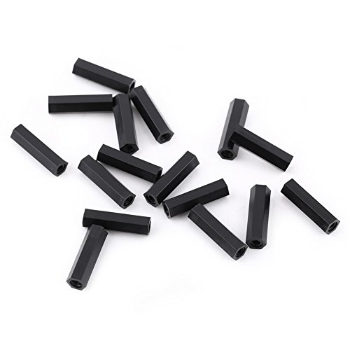 Sunydog 100pcs PA66 Weibliche Hexen -Thread -Thread Abstandshalter Standoff PCB Montage Kommunikationsgeräte (M3*18) von Sunydog