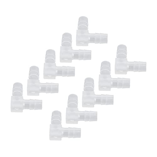 Sunydog 10pcs Ellbogenschlauch Barb Plastik Grad Gleicher Stachelbalken -Adapterformaquarium (8mm) von Sunydog