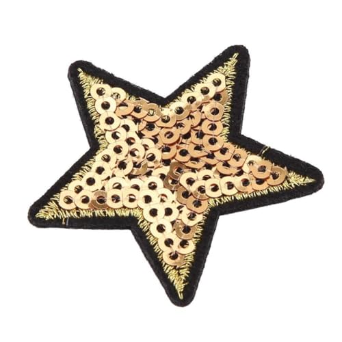 Sunydog 12pcs DIY Paillettensternmuster Stickereie, Dekorative Flecken Zum Nähen oder Bügel auf Kleidung, Schal, Tasche von Sunydog