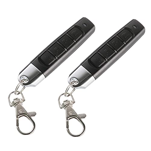 Sunydog 2 Packs 433 MHz Auto Alarm Garage Door Fernbedienung Duplicator Klon Code Scanner Sender Sicherheit Alarm Elektronische Tore 4 Schlüssel Fernbedienung Schlüsselkopierer, Schwarz von Sunydog