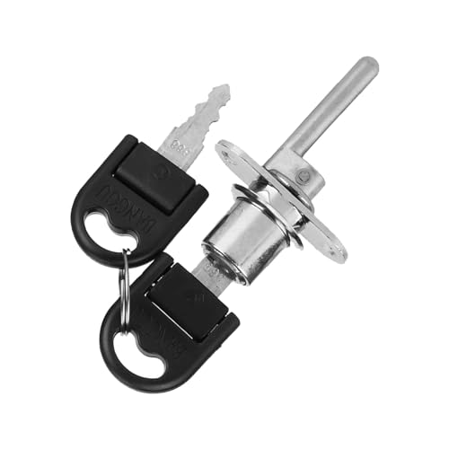Sunydog 2pcs Schubladen Garderobe File Cabinet Lock Security Heavy Duty Zink Legierungschlüssel (19mm silberne Einzelschlosskopf) von Sunydog