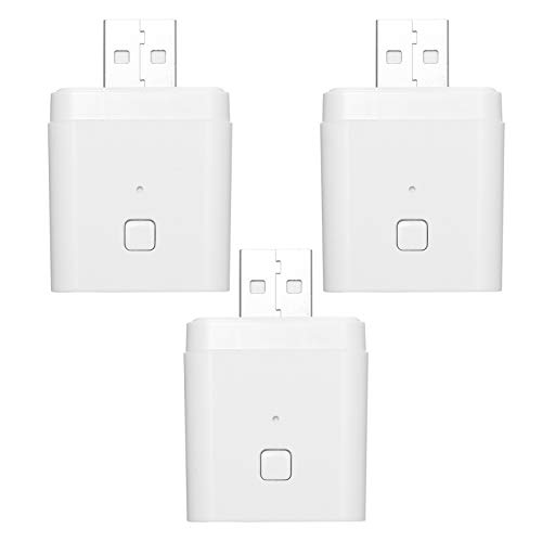 Sunydog 3PCS Tuya Micro 5V Wireless USB Smart Adapter Flexibel und tragbar Machen Sie USB-Geräte über die Tuya APP-Sprachsteuerung intelligent Kompatibel mit Alexa Google Home von Sunydog