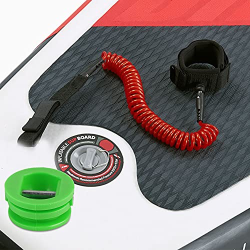 Sunydog 5pcs 2,5 cm Surfboard -Beinseil -Leinenstopfen, Robuste Nylon Kunststoffkonstruktion, (Grün) von Sunydog