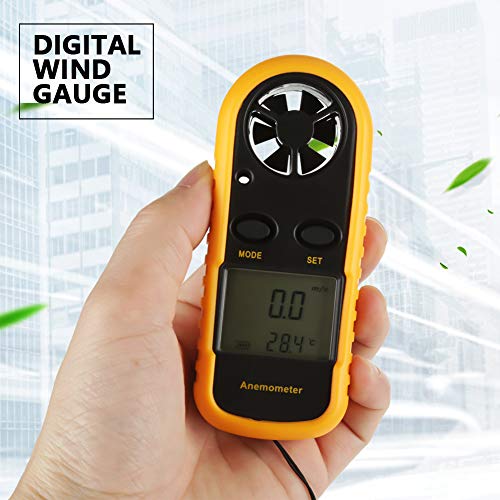 Sunydog Digitales Anemometer, Windmessgerät, Tragbares Anemometer -Windsurfen, Segeln, Angeln, Bergsteigen von Sunydog