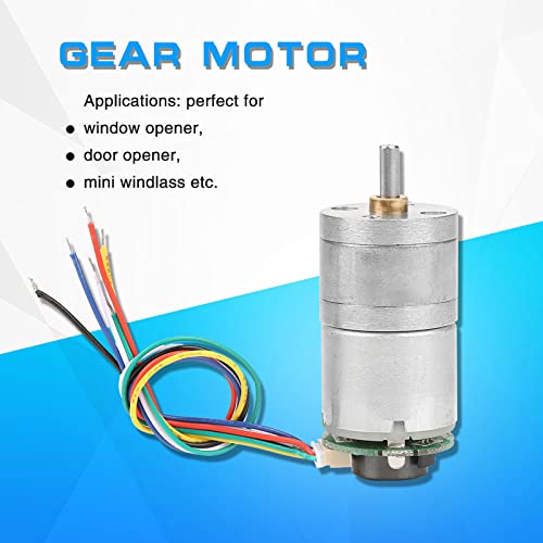 Sunydog Encoder -Metall -Getriebe Motor mit Großer Kraft mit Niedrigem Geräuschfenster Prämienqualität, Langlebig (DC12 70 U/min) von Sunydog