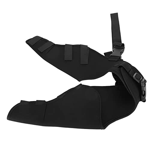 Sunydog Hunde Hinterbeine Protektor Knieklammer Bein Unterstützt Erholung, Weicher Gummiband, Stoßdicht, (HJ25 Heck -Doppelgier schwarz Xs) von Sunydog