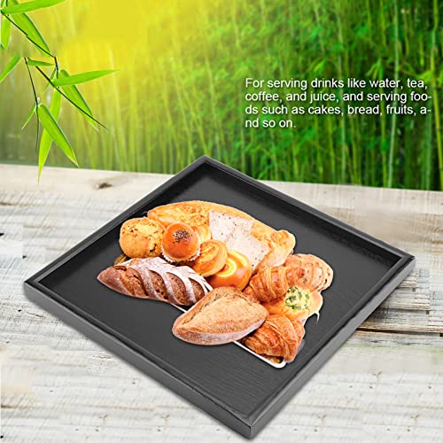 Sunydog Massive Holztee Kaffee Snack Essen Mahlzeiten, die Tablettteller Modern Elegant Servieren (30 * 30) von Sunydog