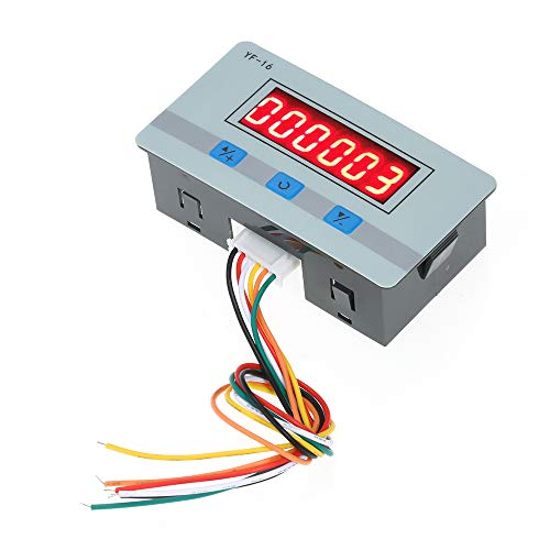 Sunydog Mini LED Digital Counter Module DC/AC5V~24V Electronic Totalizer with NPN and PNP Signal Interface 1~999999 Times Counting Range Sunydog Mini LED Digital Counter Module DC/AC5V~24V Electronic Totalizer with NPN and PNP Signal Interface 1~999999 Times Counting Range von Sunydog