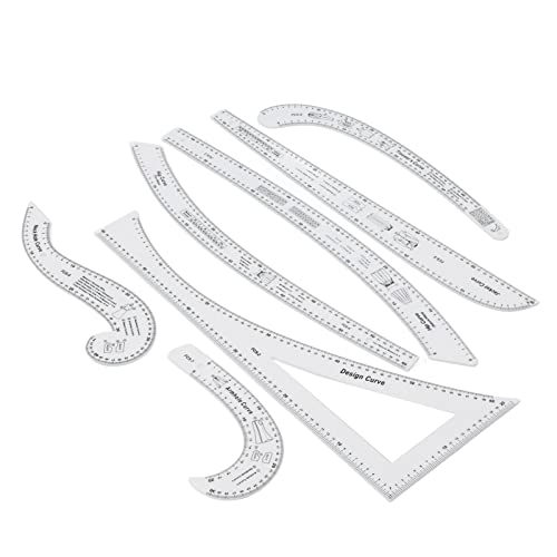 Sunydog Nähen Lineal -Set Hohe Genauigkeitskurvenmuster Design Schneidere Modeszenen - Premiumqualität, Langlebig Sunydog Nähen Lineal -Set Hohe Genauigkeitskurvenmuster Design Schneidere Modeszenen - Premiumqualität, Langlebig von Sunydog