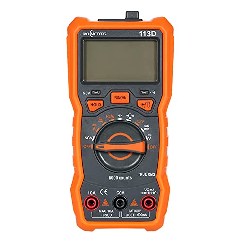 Sunydog RM113D NCV Digital-Multimeter 6000 Counts Auto Range AC/DC Spannung Temperaturmessgerät Blitzlicht Hintergrundbeleuchtung Großer Bildschirm mit Magnetic Suction von Sunydog